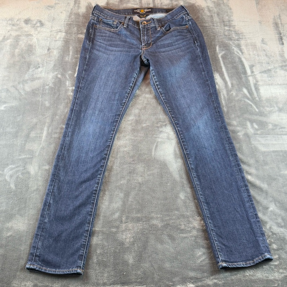 Lucky Brand Women's Jeans Size 2 Sweet' N Straight Mid Rise Dark Wash